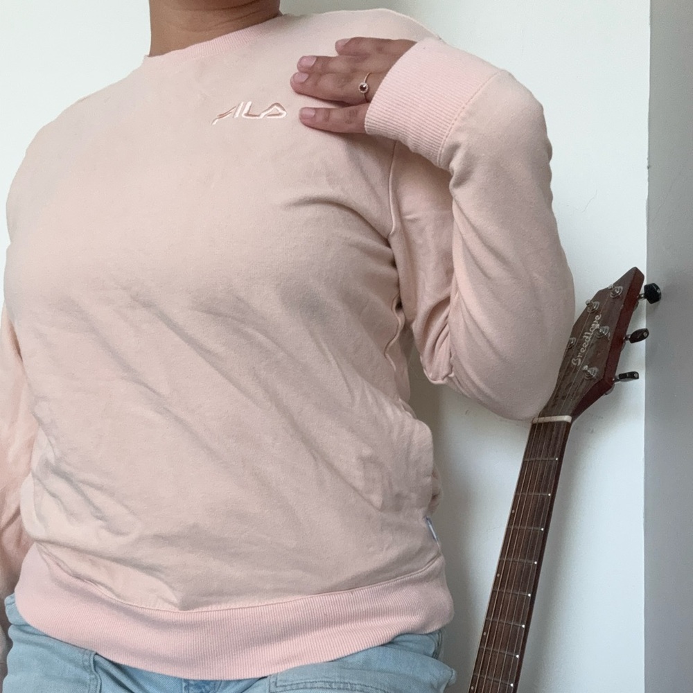 Fila Soft Pink Logo Sweatshirt